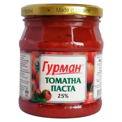 Томатна паста 25% Гурма 465 г Україна