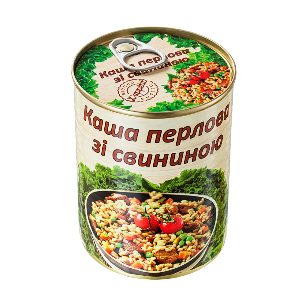 Каша Перлова зі свининою L'appetit 340 г Україна