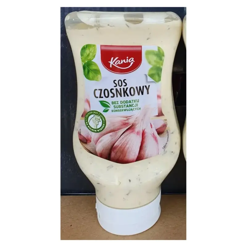 Соус часниковий БЕЗ КОНСЕРВАНІК Kania Czosnkowy 410 г Польща