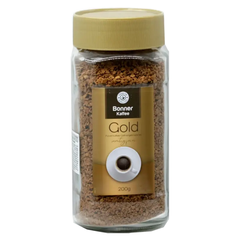 Кава натуральна розчинна Bonner Kaffe Gold 200 г Польща