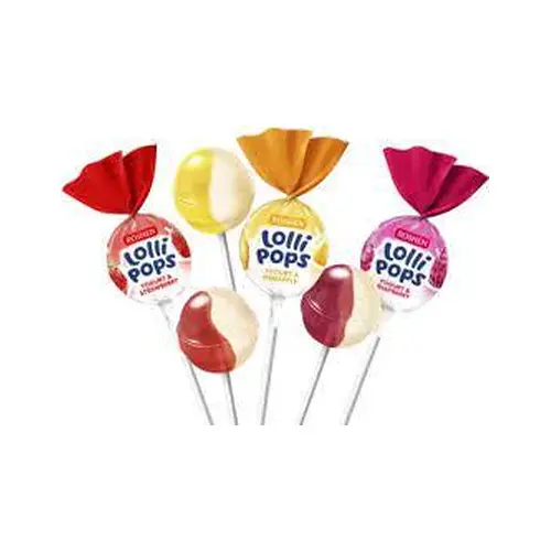 Карамель льодяникова Lolli Pops з йогуртовим смаком Roshen 1 шт. Україна