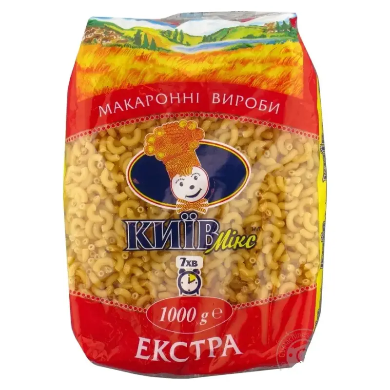 Макаронні вироби Ріжки маленькі Київ Мікс 1кг