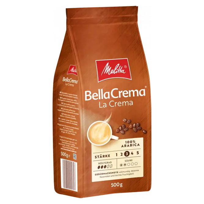 Кава в зернах Melitta Bella la Crema 100% Арабіка 500 г Німеччина