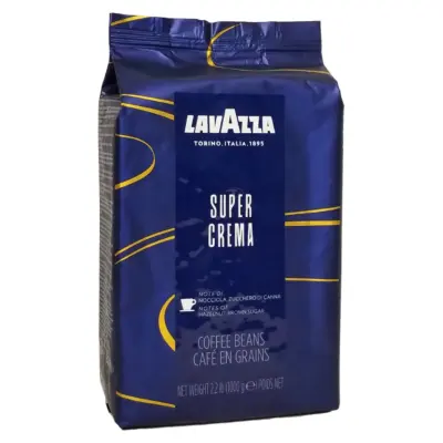 Кава в зернах LavAzza Espresso Super Crema Blue 1 кг Італія