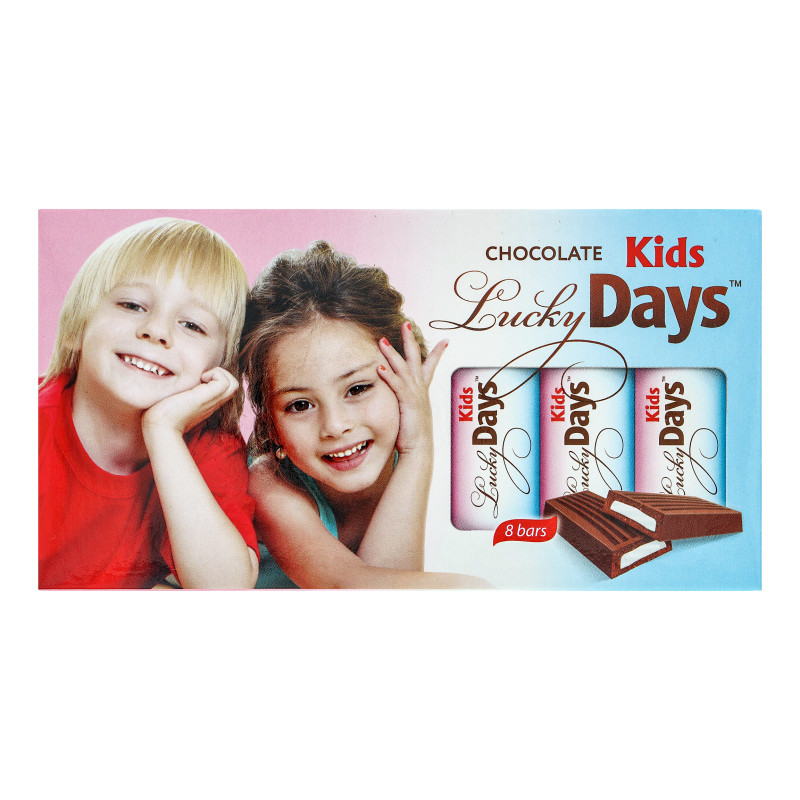 Шоколад молочний із молочною начинкою Lucky Days 100 г Україна