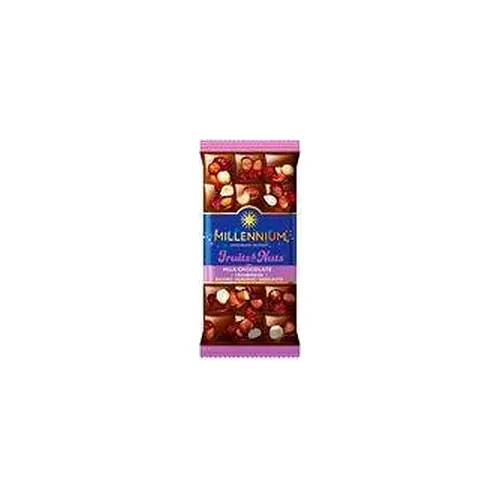 Шоколад молочний з фруктами та горіхами Millennium Fruits&Nuts 140 г Україна