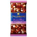 Шоколад молочний з фруктами та горіхами Millennium Fruits&Nuts 140 г Україна