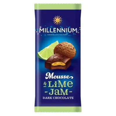 Шоколад чорний із джемом із лайма Millennium Mousse 135 г Україна
