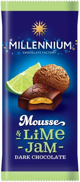 Шоколад чорний із джемом із лайма Millennium Mousse 135 г Україна