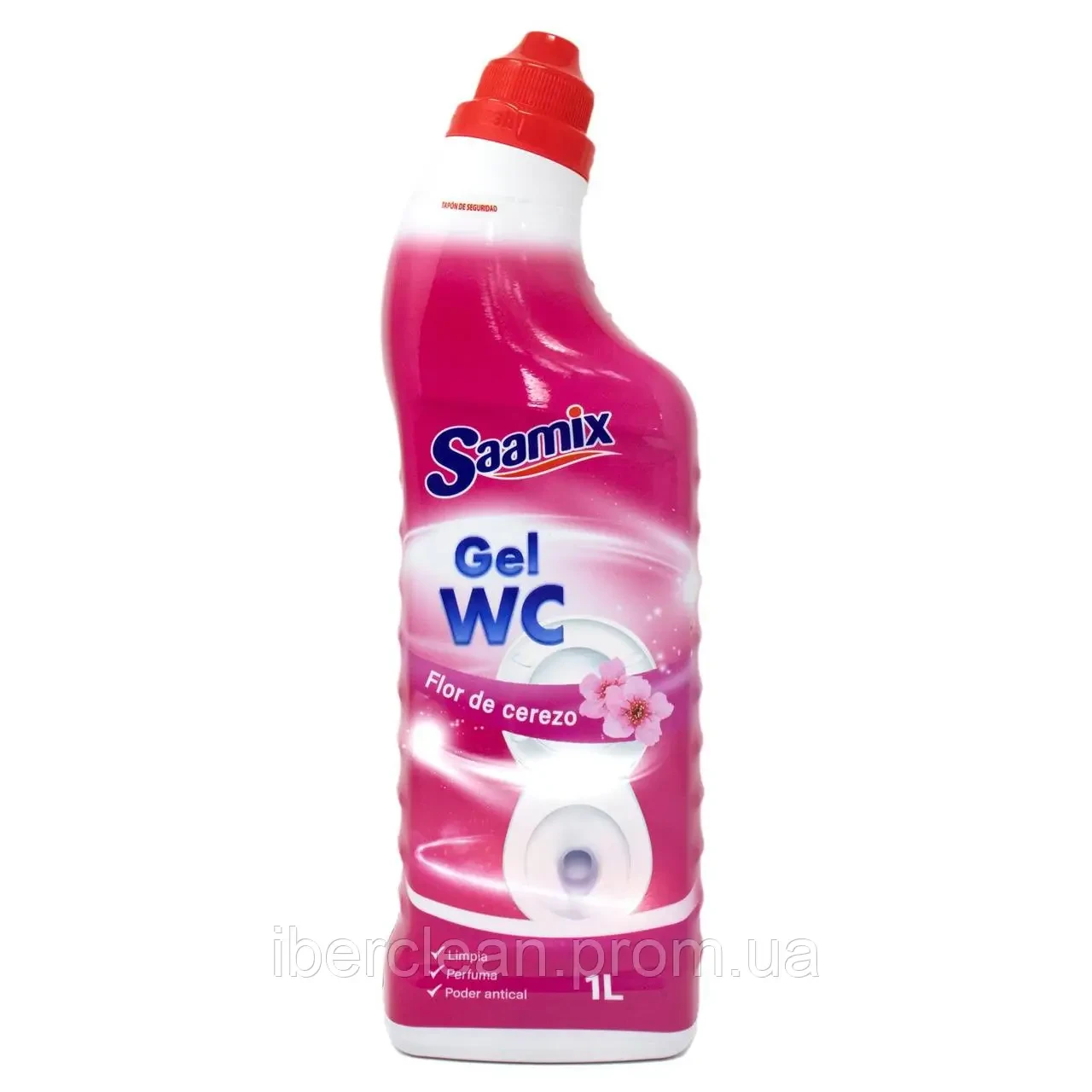 Гель для чищення та дезінфекції  унітазу Gel WC Samix 1л Іспанія