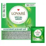 Чай зелений байховий китайський “Спеціальний зелений” Lovare Special Green (50 пакетика х 1,5 г) 75 г Україна