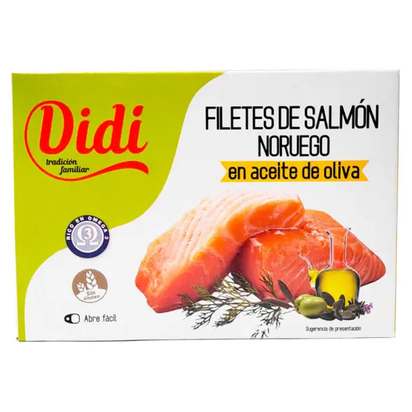 Філе лосося в оливковій олії Didi Filetes De Salmon 115 г Іспанія