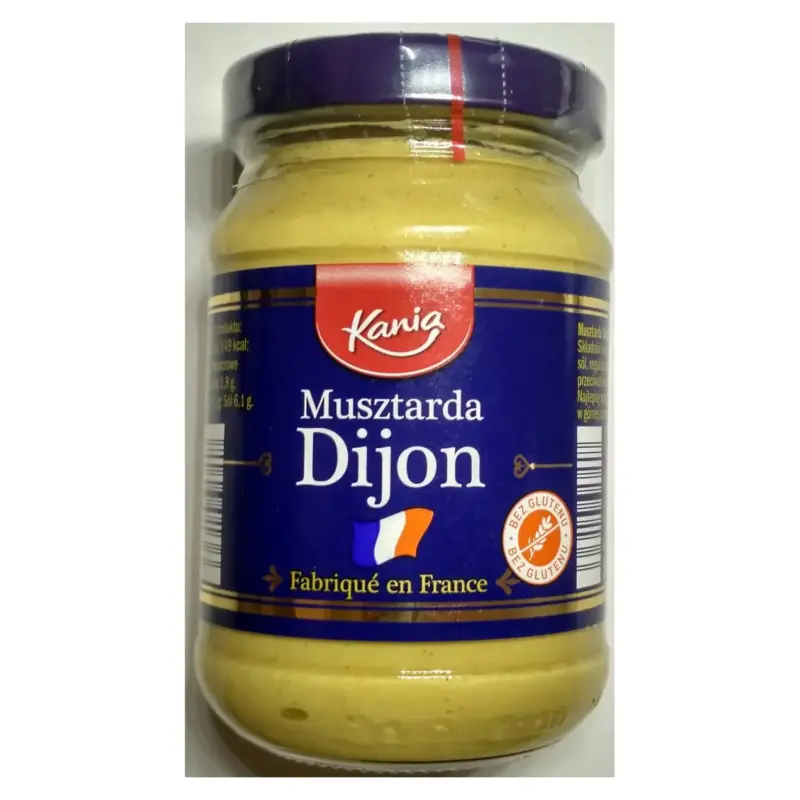 Діжонська гірчиця БЕЗ ГЛЮТЕНА Musztarda Dijon Kania 180 г Польща