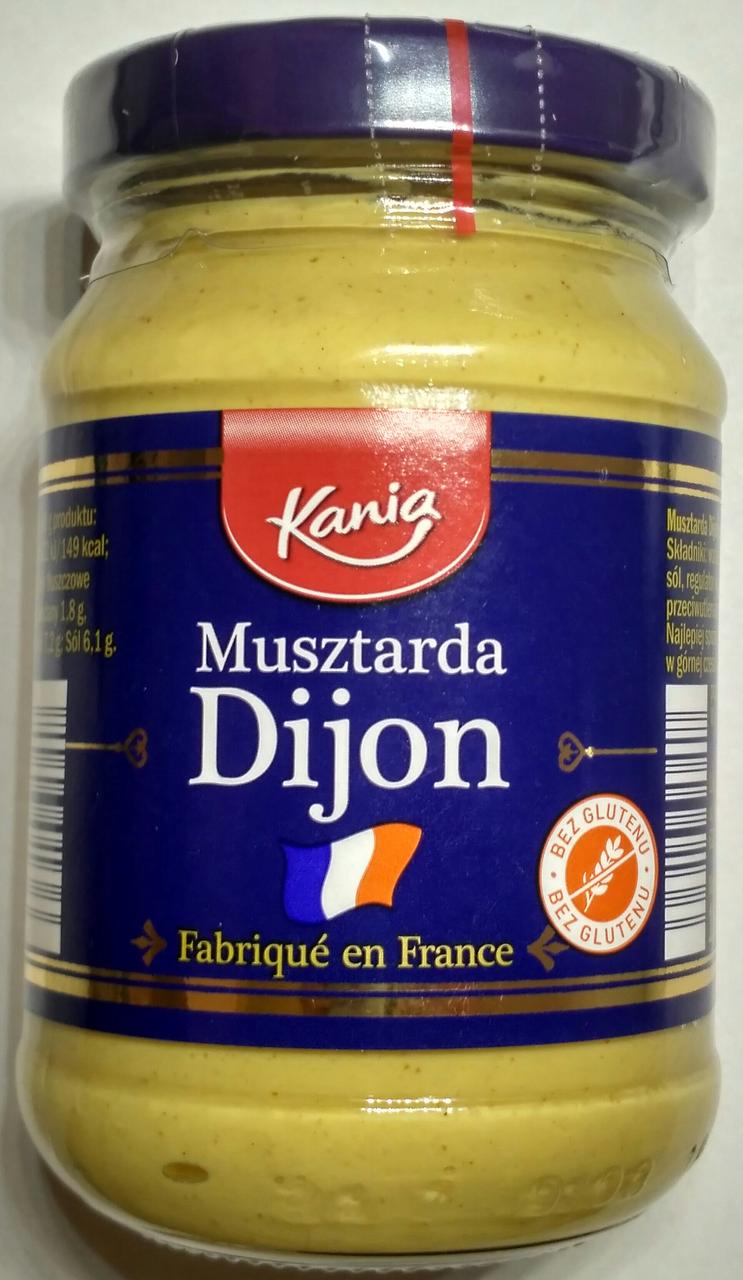 Діжонська гірчиця БЕЗ ГЛЮТЕНА Musztarda Dijon Kania 180 г Польща