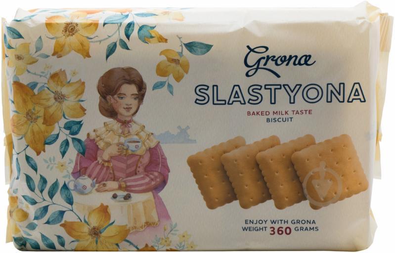 Печиво Сластена затяжне зі смаком топленого молока Slastyona ТМ Grona (6 * 60 г) 360 г Україна