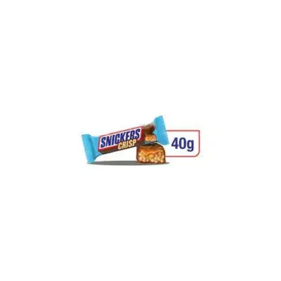 Цукерки шоколадні Snickers Crisp (5x40 г) 200 г Великобританія