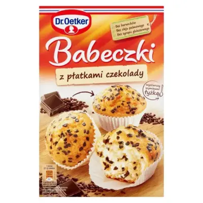 Суміш для кексів із шоколадною крихтою Dr. Oetker Babeczki z pfatkami czekolady 285г Польща