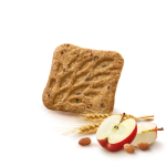 Печиво злакове з яблуком та родзинками БЕЗ ПАЛЬМОВОГО ОЛІЇ Veganok Balocco (6*58г) 350г Італія