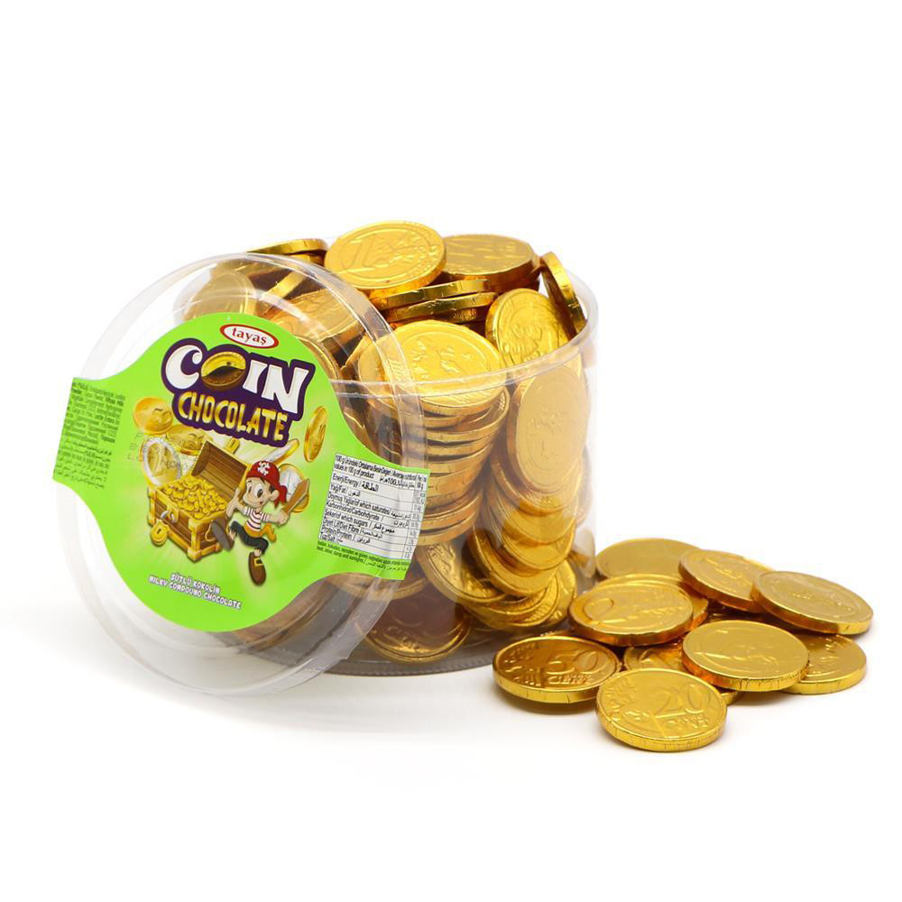 Шоколад молочний Euro Монети Tayas Coin Chocolate 10 шт (монеток)