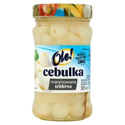 Цибулька срібло маринована Ole Cebulka srebrna 305 мл/280г Польща