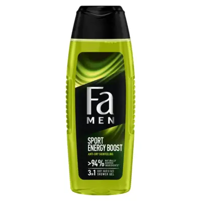 Гель для душу Fa Men Sport Вибух енергії 3 в 1 Fa Men Sport Energy Boost 400 мл Німеччина