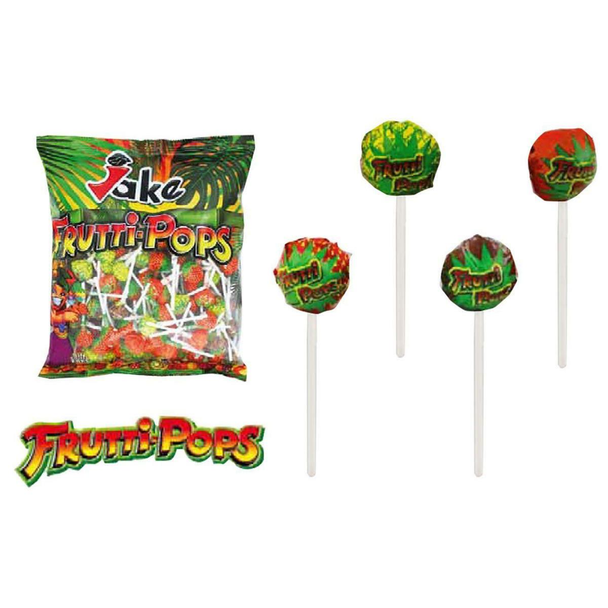 Льодяники на паличці БЕЗ ГЛЮТЕНА БЕЗ ЛАКТОЗИ БЕЗ ЖОРІВ Frutti-Pops Jake 1 шт 7 г Іспанія