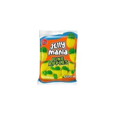 Желейні цукерки БЕЗ ГЛЮТЕНА І ЛАКТОЗИ Jelly Mania Pine Apples Gummies Jake 100 г Іспанія