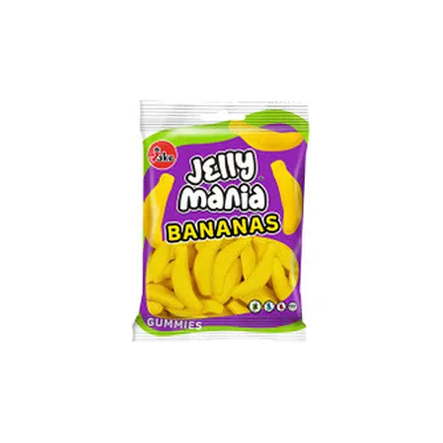 Желейні цукерки БЕЗ ГЛЮТЕНУ І ЛАКТОЗИ Jelly Mania Bananas Gummies Jake 100г Іспанія