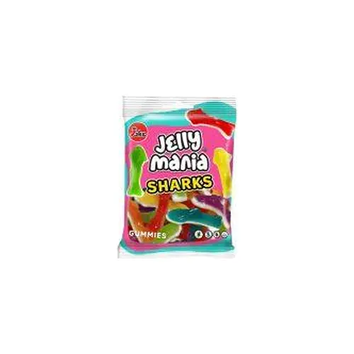 Желейні цукерки БЕЗ ГЛЮТЕНА І ЛАКТОЗИ Jelly Mania Sharks Gummies Jake 100 г Іспанія