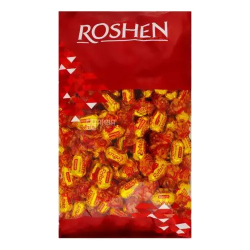 Карамель молочна із шоколадною начинкою Roshen Ecler 1 кг