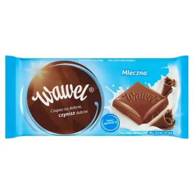 Шоколад молочний Wawel Mleczna 100 г Польща
