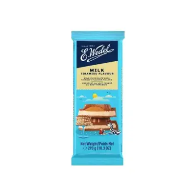 Шоколад молочний із начинкою зі смаком тірамісу E.Wedel Milk Tiramisu Flavour 293г Польща