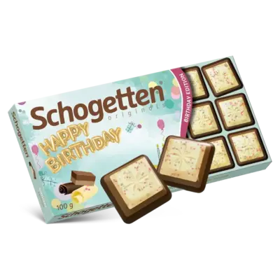 Шоколад Шогетний З днем народження Schogetten Happy Birthday 100 г Німеччина