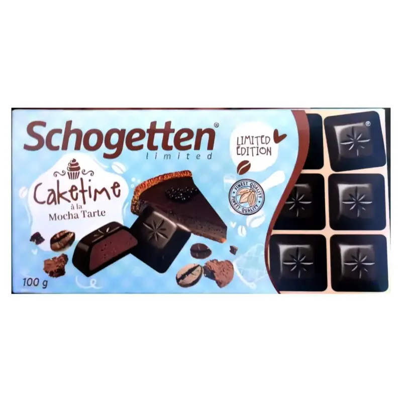 Шоколад чорний з бісквітно-кавово-какао-кремовою начинкою Schogetten Limited 100г Німеччина