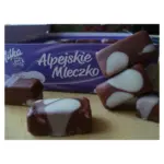Цукерки пташине молоко MILKA Альпійське молочко сметанкове 330г Німеччина