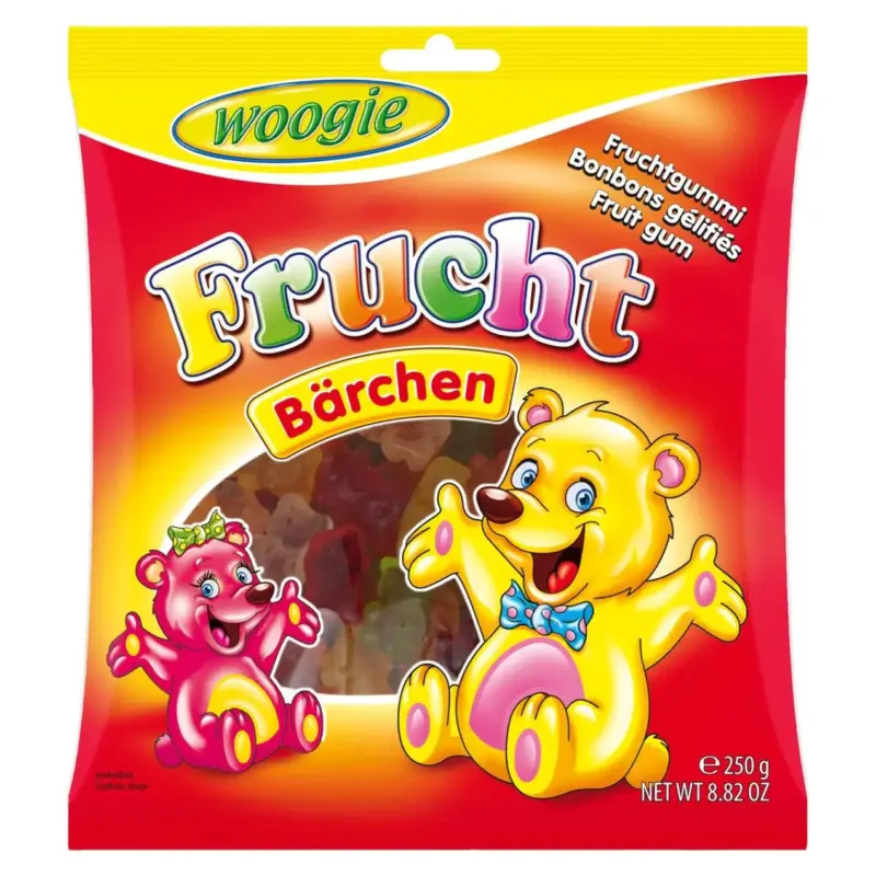 Цукерки жувальні Фруктові Ведмедики Woogie Fruch Barchen 250г Австрія