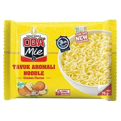 Вермішель швидкого приготування з курячим бульйоном Oba Mie 75 г Туреччина