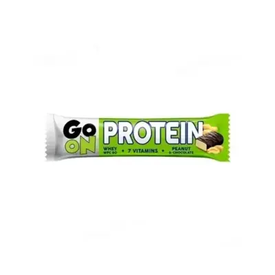 Протеїновий батончик 7 вітамінів з арахісом GO ON PROTEIN Peanut 50г Польща