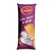 Чіпси зі сметаною та цибулею Mr.Chipas 75г Латвія