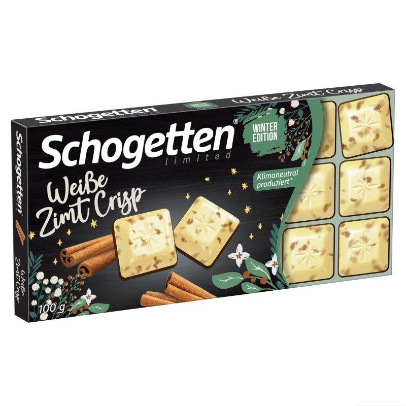 Шоколад білий з корицею Schogetten Cinnamon Crisp 100г Німеччина