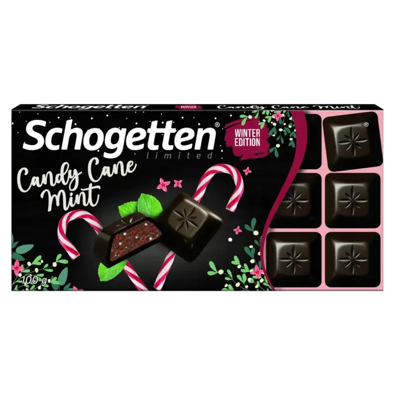 Шоколад чорний з м’ятою Schogetten Candy Cane Mint 100г Німеччина