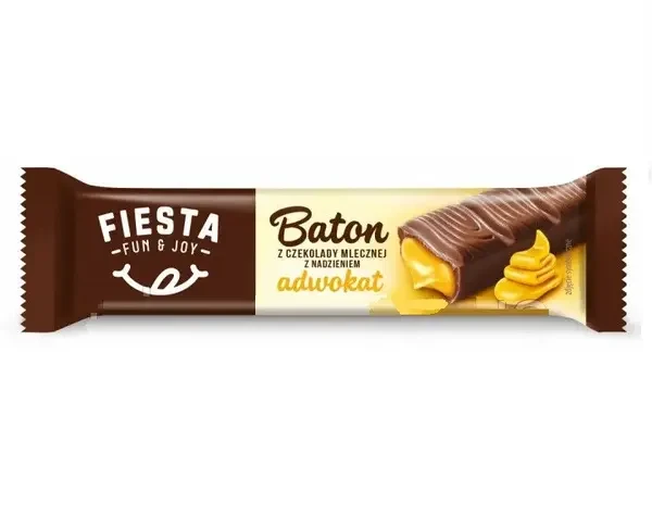 Батончик Шоколадний Фієста з начинкою Адвокат Fiesta Baton Adwokat 43 м Польща