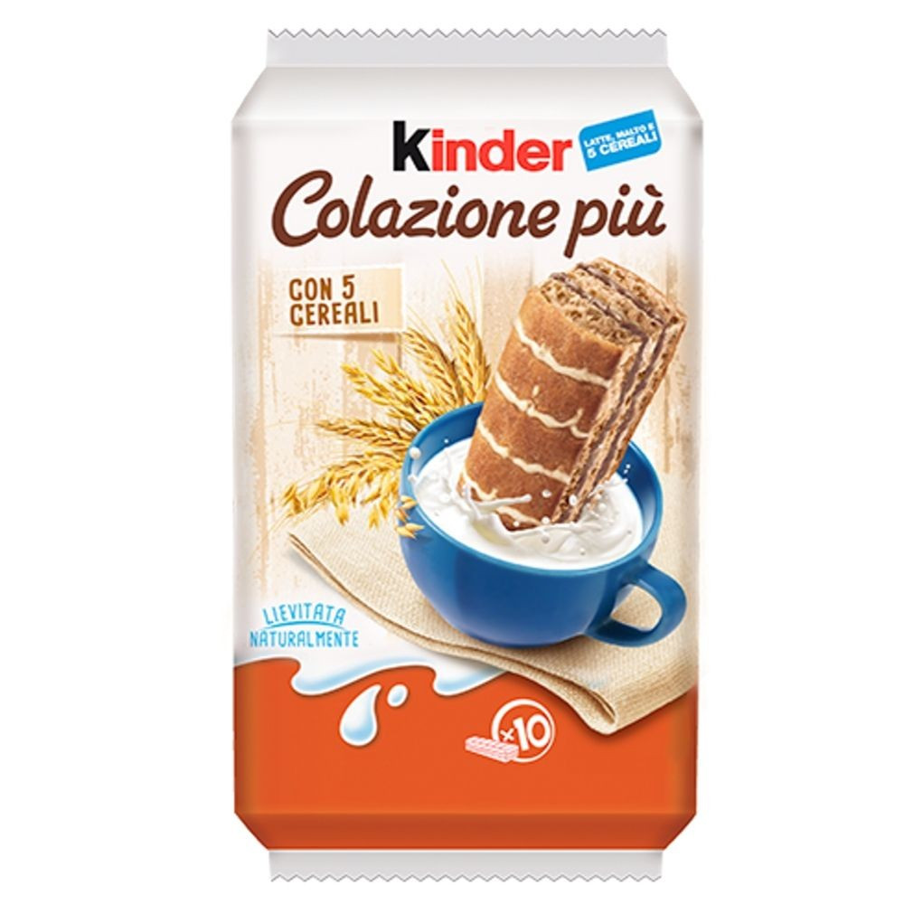 Бісквітне тістечко зі злаками Kinder Colazione Piu (10x27г) 270г Італія