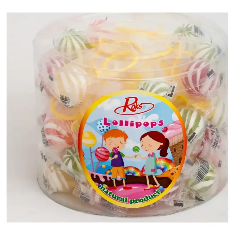 Карамель льодяникова Соска Roks Lollipops 480г