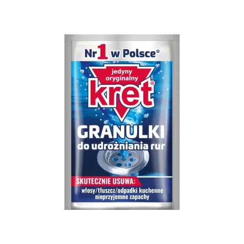 Засіб (Гранули) для прочищення труб Kret, 40 г Польща