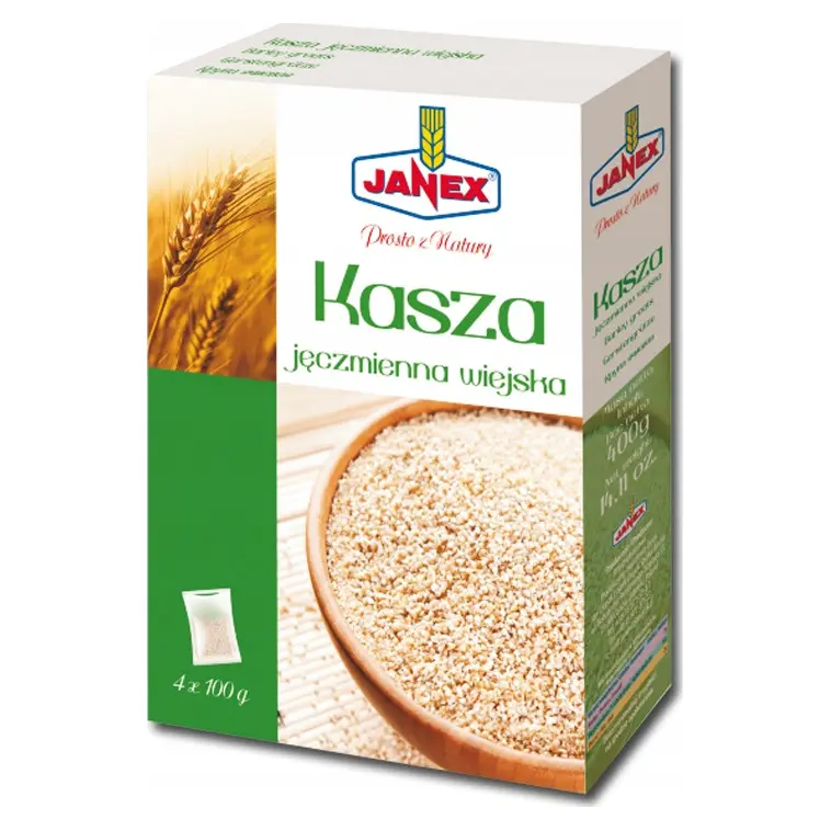 Крупа ячмінна Janex Kasza jeczmienna (4х100г) 400г Польща