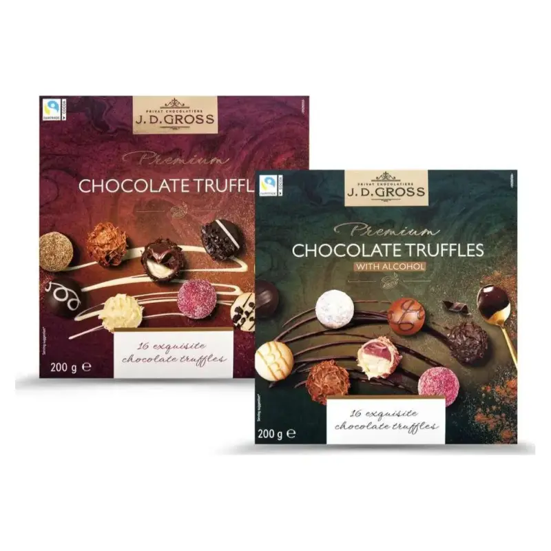 Цукерки шоколадні трюфель J.D.Gross Chocolate Truffles 200г Польща