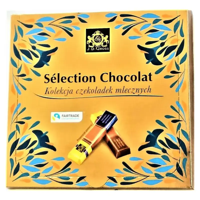 Колекційний набір молочного шоколаду J.D.Gross Selection Chocolat Mlecznych 200г Польща