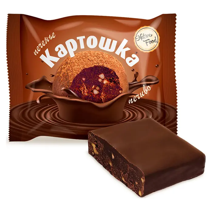 Печиво Картопля в шоколадній глазурі Native Food 1кг Україна
