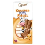 Шоколад молочний зі шматочками фундуку та пластівцями Chateau Knusper Milch Riegel 200г Німеччина